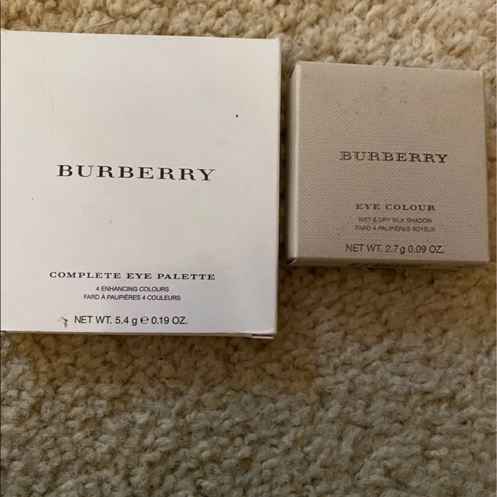 Burberry single taupe brown and nude blush palette